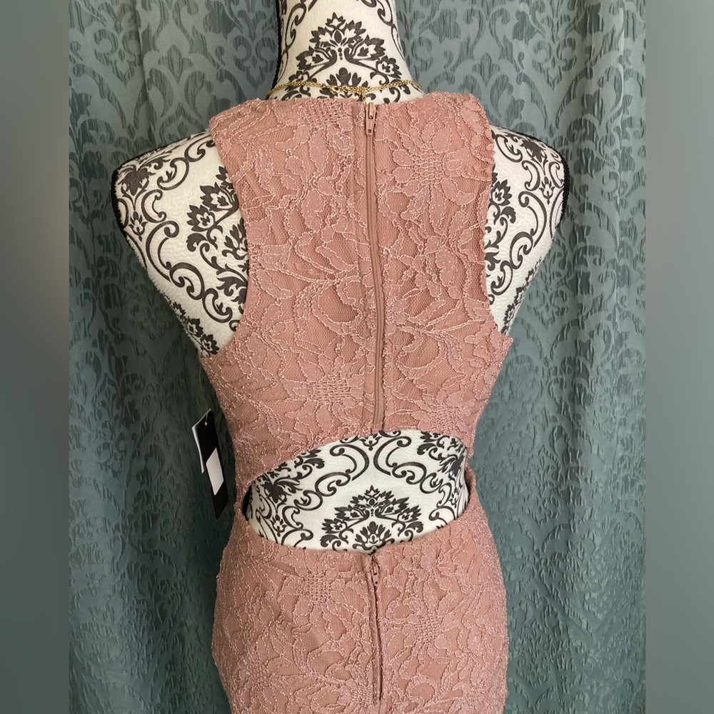 City Studio | NWT Glitter Floral Lace Bodycon Dress - Picture 5 of 8